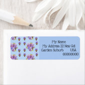 Sfeervolle Viola Bloem Retouradres Labels (Insitu)
