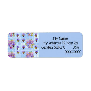 Sfeervolle Viola Bloem Retouradres Labels