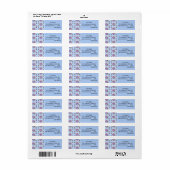 Sfeervolle Viola Bloem Retouradres Labels (Full Sheet)