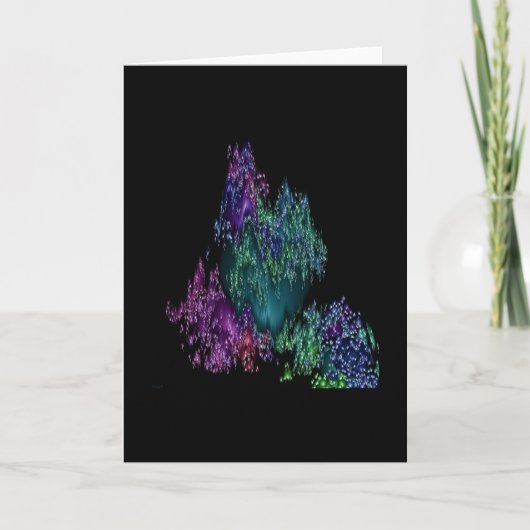 Sferische #1.2 (polaire lichten) feestdagen kaart (Voorkant)