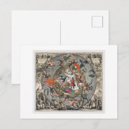 Sferische Scenograaf (1660) door Andreas Cellarius Briefkaart