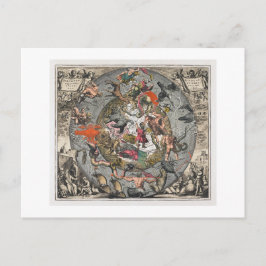 Sferische Scenograaf (1660) door Andreas Cellarius Briefkaart