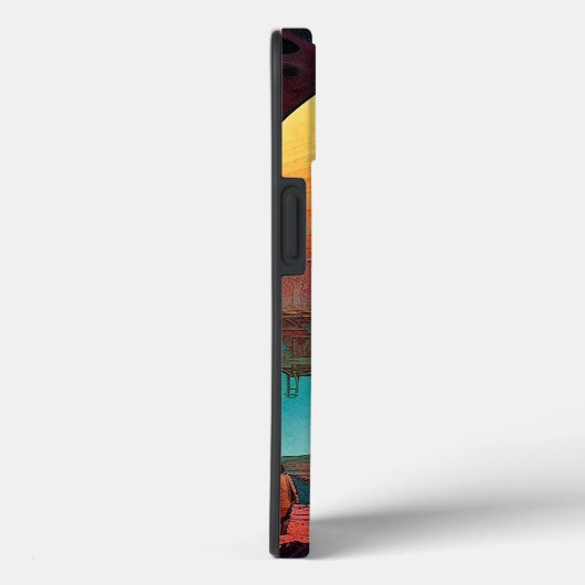 Sferische stad Surrealistische landschapskunst Case-Mate iPhone Case (Achterkant / Rechts)