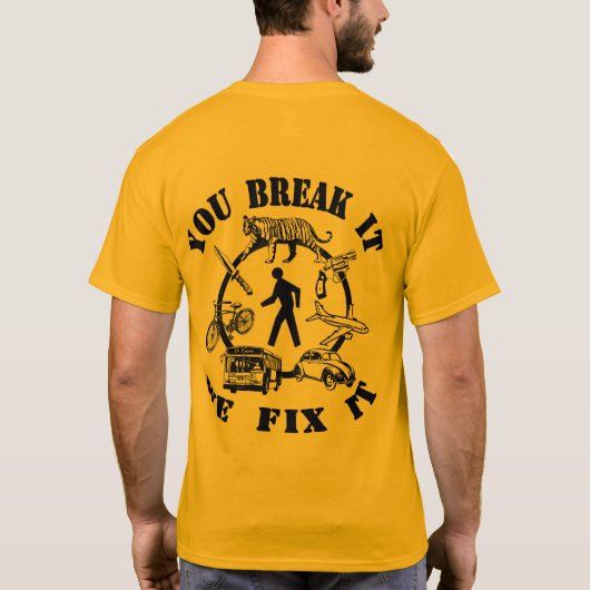 SFGH Trauma "Je breekt het en we maken het op." T-shirt (Achterkant)