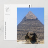 sfinks Khafre piramide Briefkaart (Voorkant / Achterkant)