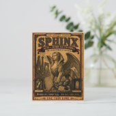 Sfinx, Antiek Circusmonster Briefkaart (Staand voorkant)