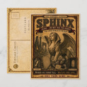 Sfinx, Antiek Circusmonster Briefkaart (Voorkant / Achterkant)