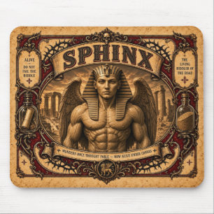 Sfinx, antiek circusmonster muismat
