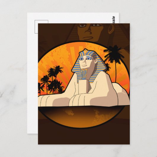 Sfinx Briefkaart (Voorkant / Achterkant)