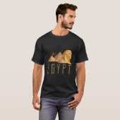 Sfinx Egypte piramide koning T-shirt (Voorkant volledig)