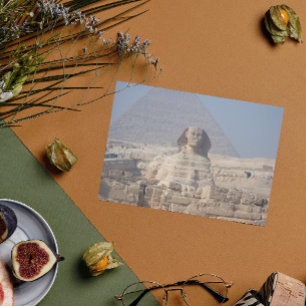 Sfinx en piramide in Egypte Briefkaart