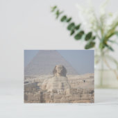 Sfinx en piramide in Egypte Briefkaart (Staand voorkant)