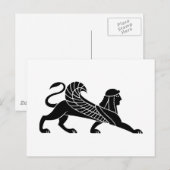 Sfinx, Grieks reliëf Briefkaart (Voorkant / Achterkant)