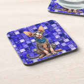 Sfinx kat bier onderzetter (Linkerzijde)