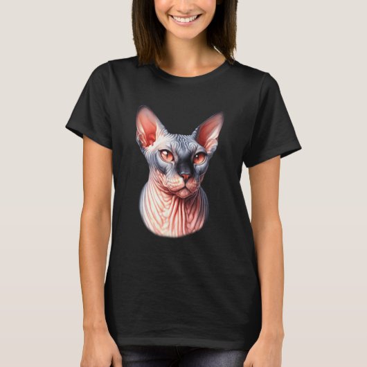 Sfinx Kat Portret T-shirt (Voorkant)