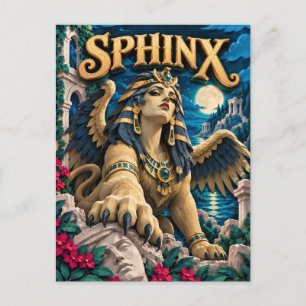 Sfinx, Papierknip Monster Briefkaart