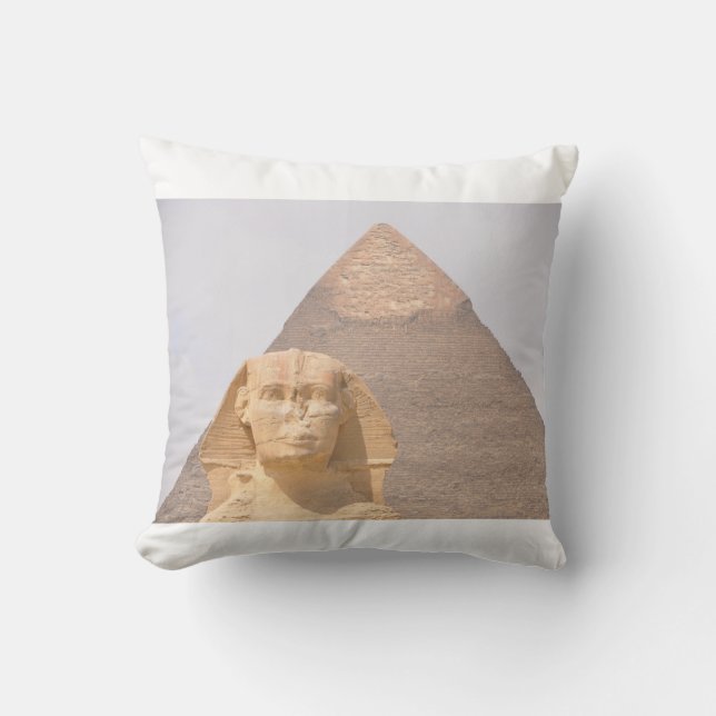 Sfinx piramides Oude Egypte Khufu Pharoah Kussen (Voorkant)