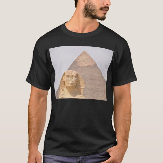 Sfinx piramides Oude Egypte Khufu Pharoah T-shirt (Voorkant)