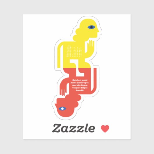 Sfinx Raadsel Latijnse Figuur Kunst Sticker (Vel)