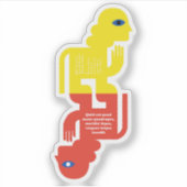Sfinx Raadsel Latijnse Figuur Kunst Sticker (Voorkant)