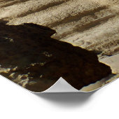 Sfinx standbeeld in Giza Caïro Egypte Souvenir Poster (Hoek)