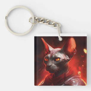 Sfinxkat Krijger Uit Een Andere Melkweg Sleutelhanger