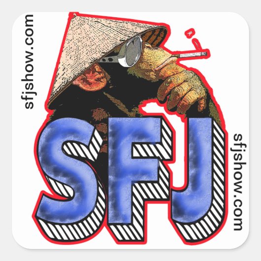 SFJ Monkey Stickers (Voorkant)