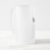 sfl hammer - tijd ! matglas bierpul (Voorkant links)