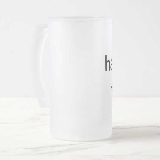 sfl hammer - tijd ! matglas bierpul (Voorkant links)