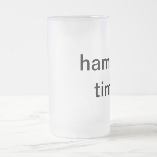 sfl hammer - tijd ! matglas bierpul (Center)