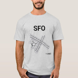 SFO Airport Layout T-Shirt