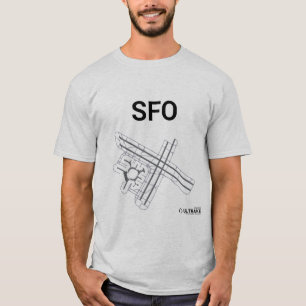 SFO Airport Layout T-Shirt