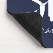 SFO San Francisco Typography Blue Muismat (Hoek)