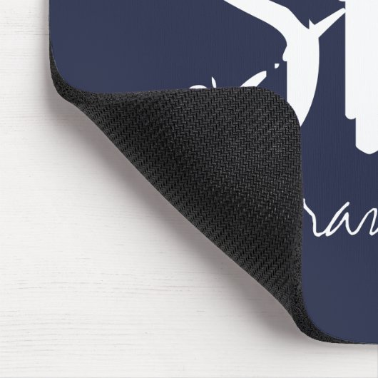 SFO San Francisco Typography Blue Muismat (Hoek)