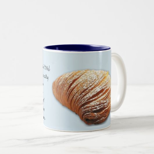 Sfogliatella napoletana - Mok met twee toontonen (Voorkant rechts)