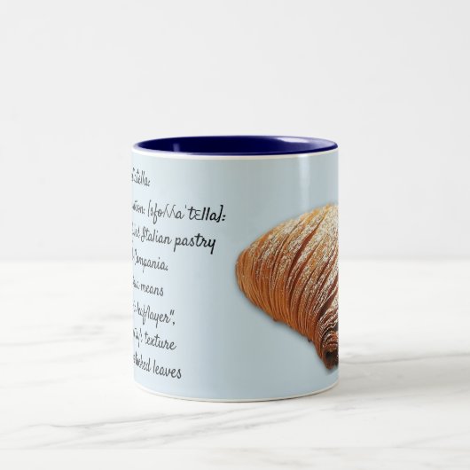 Sfogliatella napoletana - Mok met twee toontonen (Center)