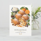 Sfogliatelle – Klassiek Italiaans Dessert Kaart (Staand voorkant)
