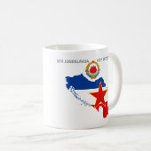 SFR Joegoslavië - Kaart - Embleem - Mok van de vla (Voorkant rechts)