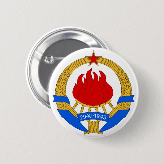 SFR Joegoslavië Ronde Button 5,7 Cm (Voorkant /achterkant)