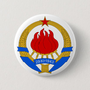 SFR Joegoslavië Ronde Button 5,7 Cm