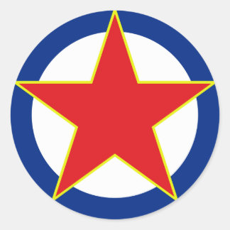 SFRJ RV i PVO Ronde Sticker