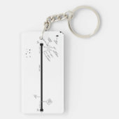 SFS-kaart met Cape Canaveral/taxisdiagram Sleutelhanger (achterkant)