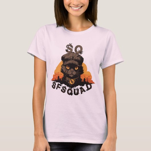SFSquad: Your Purrfect Squad Member T-shirt (Voorkant)