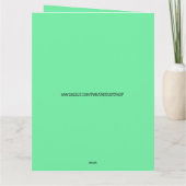 SFYNX HAARLOZE KAT KITTEN KERST KAART (Achterkant)