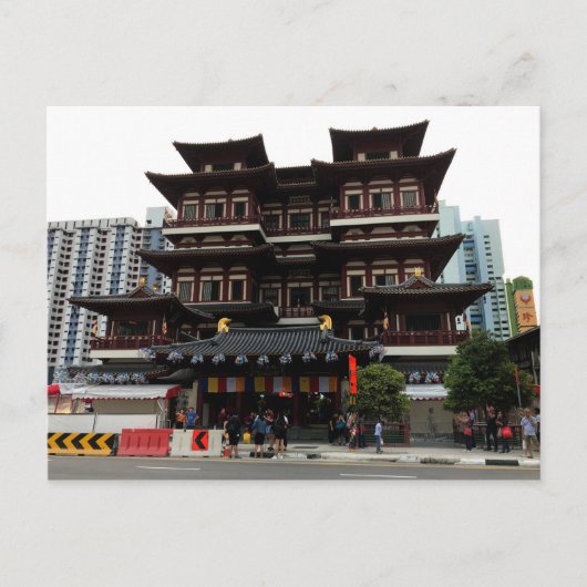 SG Buddha Tooth Relic Temple #1 Briefkaart (Voorkant)