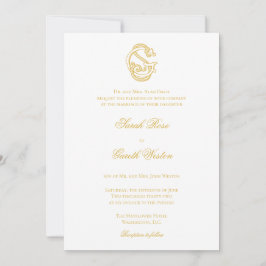 SG Monogram of GS Monogram Wedding Invitaties Kaart
