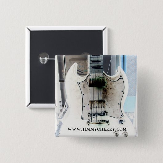 SG - negatief Vierkante Button 5,1 Cm (Voorkant /achterkant)