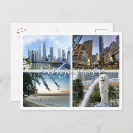 SG Singapore Briefkaart (Voorkant / Achterkant)