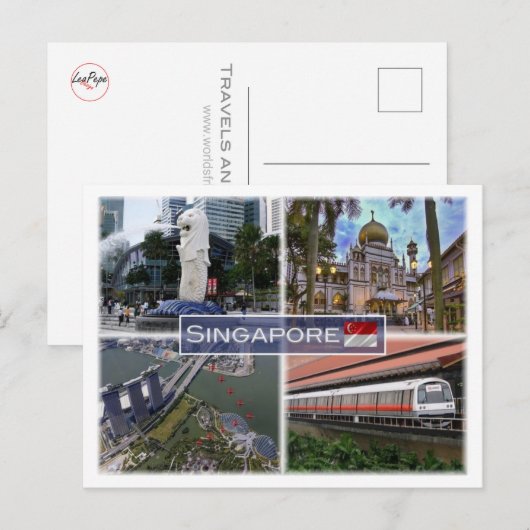 SG Singapore - Briefkaart (Voorkant / Achterkant)