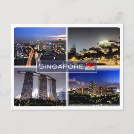 SG Singapore - Briefkaart (Voorkant)